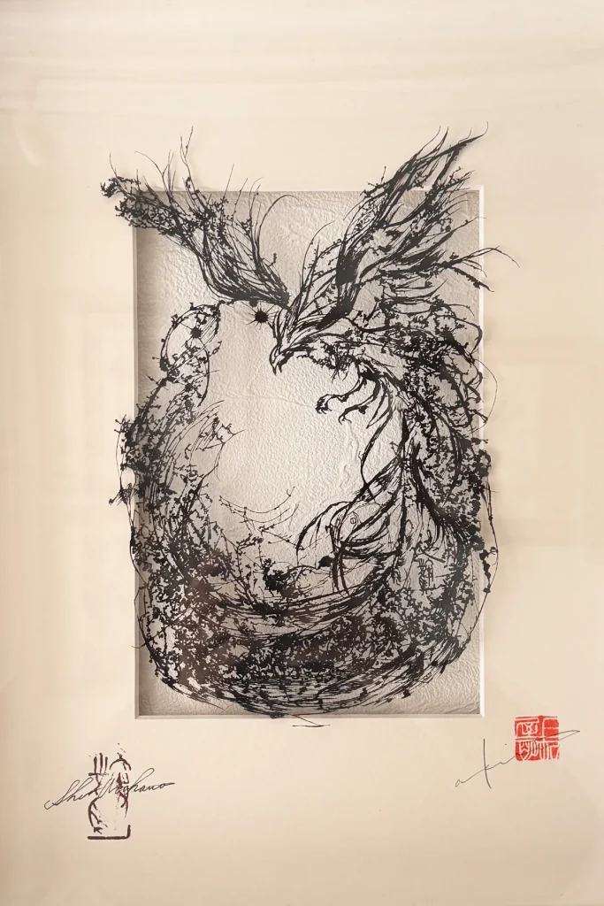 無限∞鳳凰切り絵～長屋明コラボ～